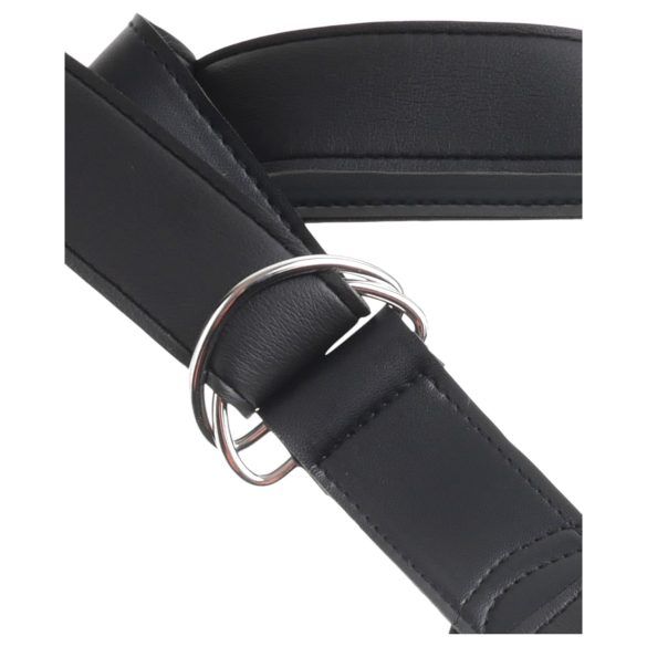 King Cock 7 - crni strap-on dildo s pojasom