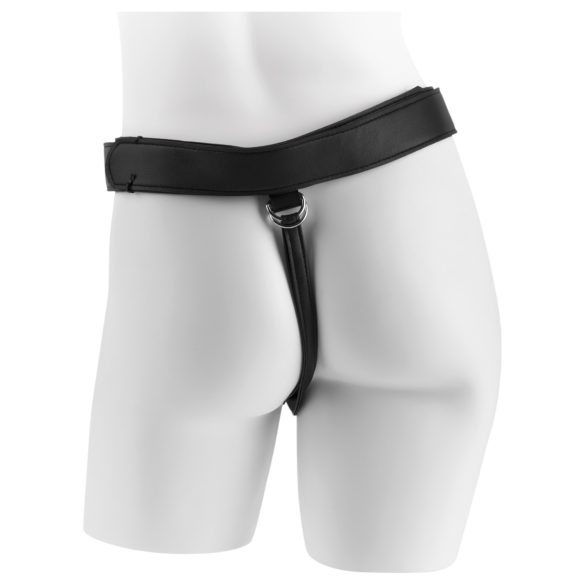 King Cock 7 - crni strap-on dildo s pojasom