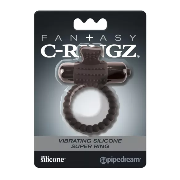Pipedream Fantasy C-Ringz - vibrirajući prsten za penis (crni)