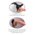 Real Feel Deluxe No.1 - herézni, realistichan vibrator (prirodna boja)