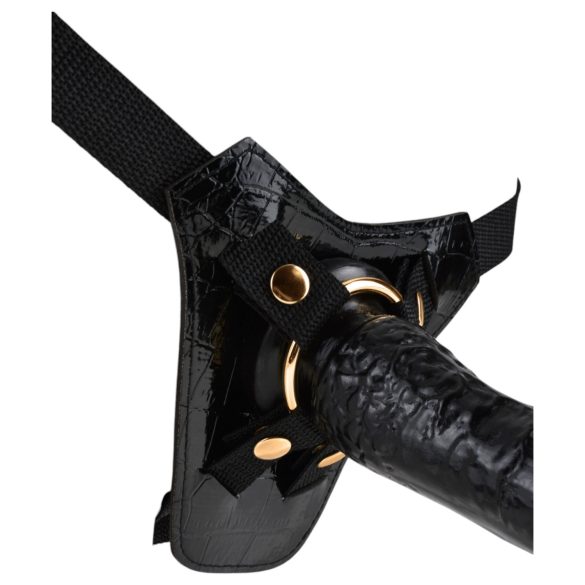 Fetiš Fantazija - crni pojas za pripajanje dodataka