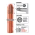 Pipedream - X-TENSION Mega 3 - реалистичан наставак за пенис (22,8 cm, натурална боја)