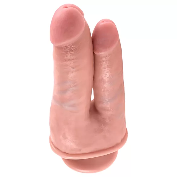 King Cock Double Penetrator - realistični dupli dildo (natur)
