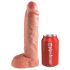 King Cock Strap-on 10 - šuplji nadogradivi dildo 25cm