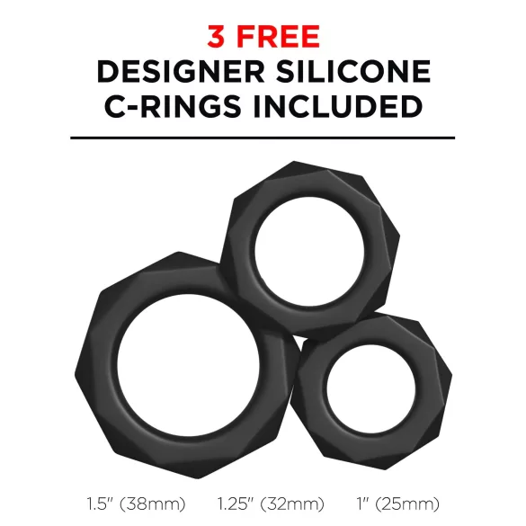 PDX Moto Blower - usisavajući, vibrirajući masturbator (crna boja)