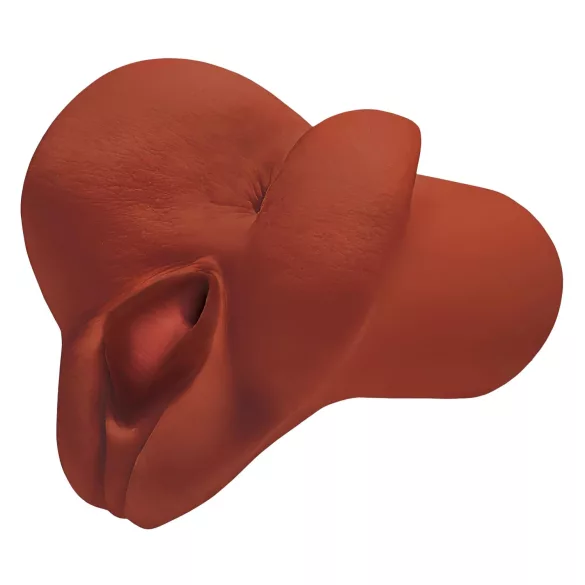PDX Pick Your Pleasure - 2u1 realistični masturbator (braon)