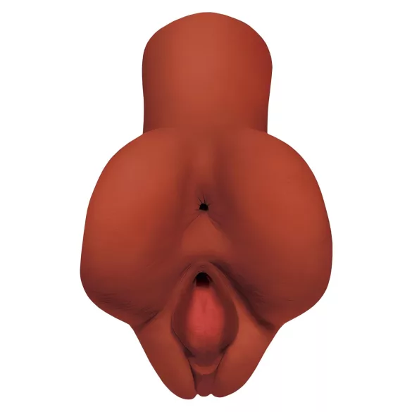 PDX Pick Your Pleasure - 2u1 realistični masturbator (braon)