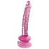 Icicles No. 86 - stakleni dildo oblik penisa (roze)