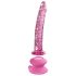 Icicles No. 86 - stakleni dildo oblik penisa (roze)