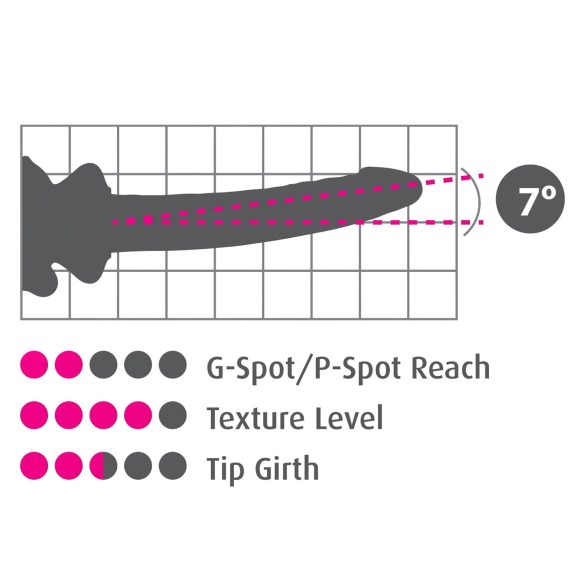 Icicles No. 86 - stakleni dildo oblik penisa (roze)