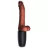 King Cock Plus 7.5 - vibrator sa testisima (braon)