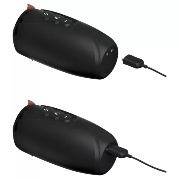 King Cock Plus 7.5 - vibrator sa testisima (braon)