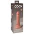 King Cock Elite 6 - sa vakumom, realističan dildo (15cm) - prirodna boja