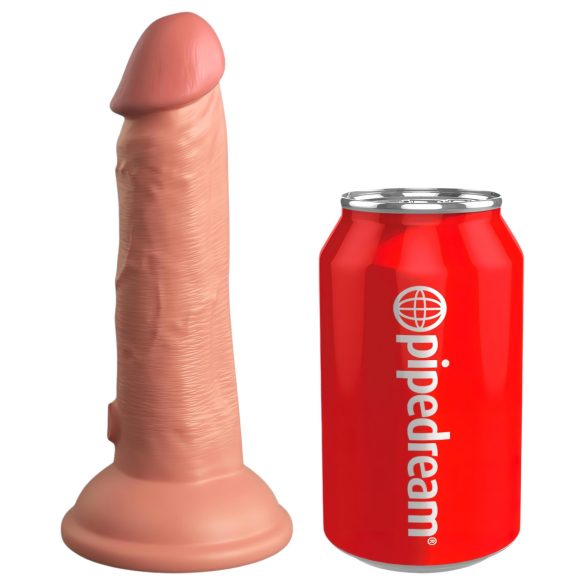 King Cock Elite 6 - sa vakumom, realističan dildo (15cm) - prirodna boja