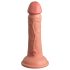 King Cock Elite 6 - sa vakumom, realističan dildo (15cm) - prirodna boja