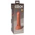 King Cock Elite 6 - vakuumska, realistična dildo (15cm) - tamno