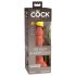 King Cock Elite 6 - vakuumska, realistična dildo (15cm) - tamno