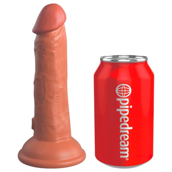 King Cock Elite 6 - vakuumska, realistična dildo (15cm) - tamno