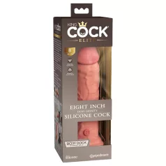   King Cock Elite 8 - prirodni dildo sa vakuumskim postoljem (20cm)