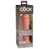 King Cock Elite 8 - prirodni dildo sa vakuumskim postoljem (20cm)