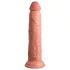 King Cock Elite 9 - sa vakumom, realistični dildo (23cm) - prirodna boja