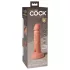 Kraljevski Kok Elite 6 - dildo sa vakuumskom podlogom (15cm) - prirodna boja