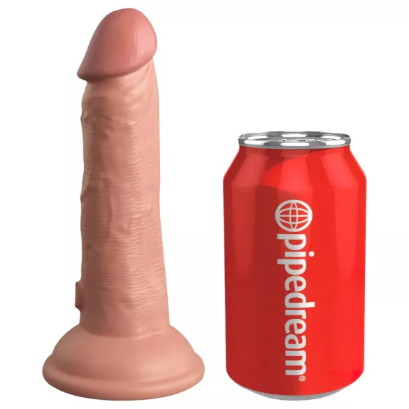 Kraljevski Kok Elite 6 - dildo sa vakuumskom podlogom (15cm) - prirodna boja