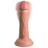 Kraljevski Kok Elite 6 - dildo sa vakuumskom podlogom (15cm) - prirodna boja