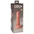 King Cock Elite 6 - Realistični vibrator 15cm (tamno prirodne boje)