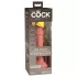 King Cock Elite 6 - Realistični vibrator 15cm (tamno prirodne boje)