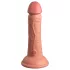 King Cock Elite 6 - Realistični vibrator 15cm (tamno prirodne boje)