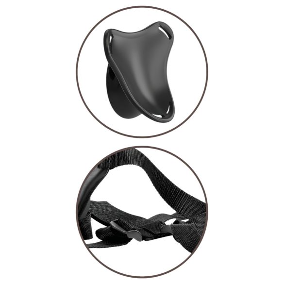 King Cock Elite Beginner's - намештајући дилдо (природни)