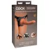 King Cock Elite Comfy - Podesivi Dildo sa Kaišem (tamno prirodna boja)