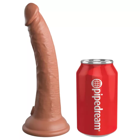 King Cock Elite Comfy - Podesivi Dildo sa Kaišem (tamno prirodna boja)