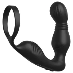   Pipedream Anal Fantasy Elite - vibrator za prostatu sa prstenom za penis (crni)