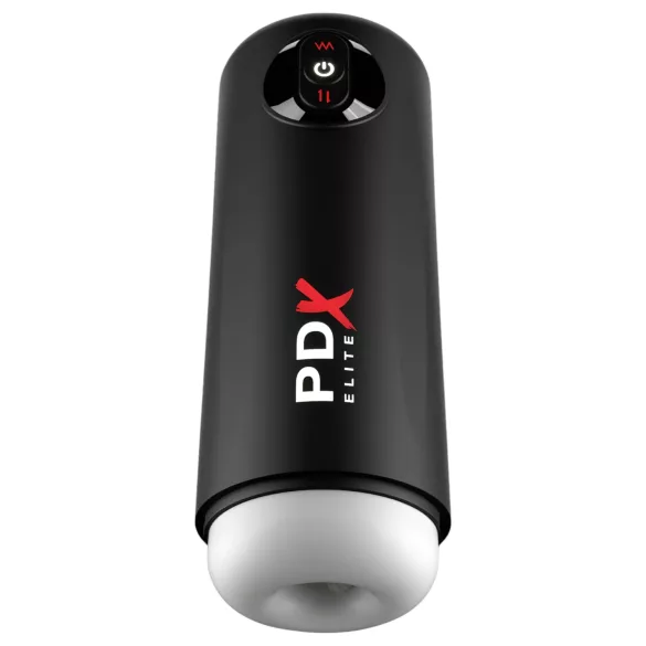 PDX Elite Moto Milker - potisno-vibracioni masturbator (crni)