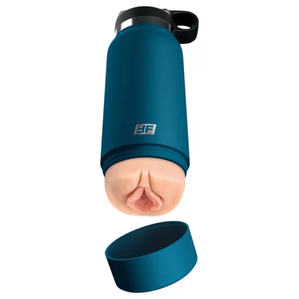 PDX - Fuck Flask Private Pleaser - veštačka vagina u boci (plavo‑natur)