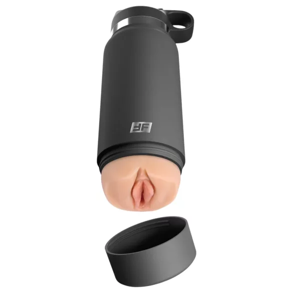 PDX - Fuck Flask Secret Delight - veštačka vagina u flaši (crno-prirodna)