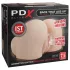PDX Elite - vakuumski, vibrirajući 2-u-1 masturbator (natur)