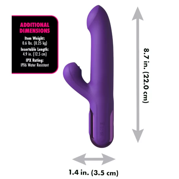 Fantasy For Her - 2u1 vibrator i stimulator klitorisa (ljubičasta)