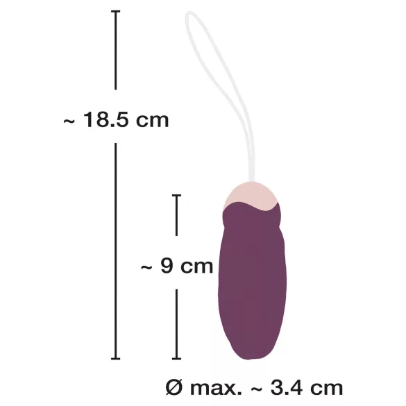 Javida - радио ротациона перлица вибрациони јаје (љубичаста)