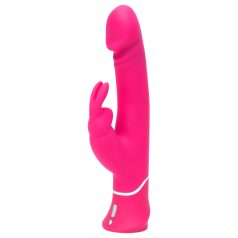   Happyrabbit Dual Density - vodootporni vibrator sa stimulatorom klitorisa (roze)