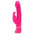 Happyrabbit Dual Density - vodootporni vibrator sa stimulatorom klitorisa (roze)