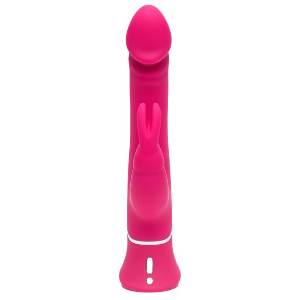 Happyrabbit Dual Density - vodootporni vibrator sa stimulatorom klitorisa (roze)