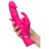 Happyrabbit Dual Density - vodootporni vibrator sa stimulatorom klitorisa (roze)
