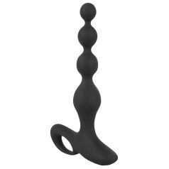 Black Velvet - crni biserni analni vibrator