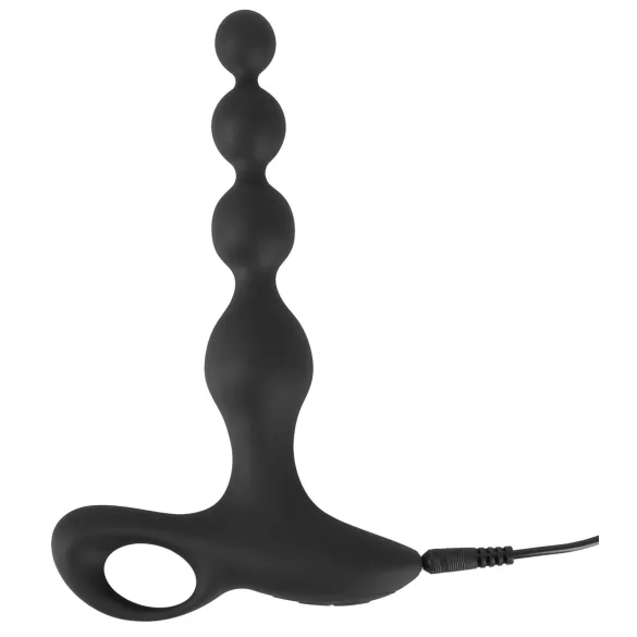 Black Velvet - crni biserni analni vibrator
