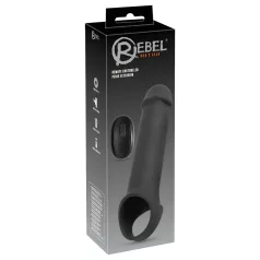  Rebel - bežični, vibrirajući penis omotač sa radijom (crni)
