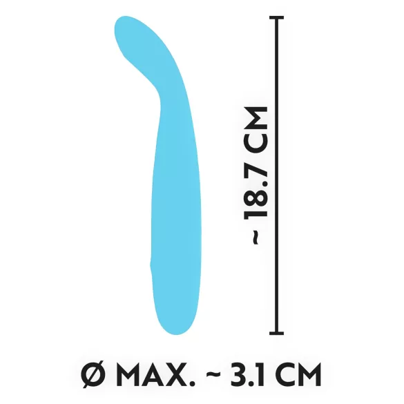 Cuties Mini - bežični, vodootporni, G-tačka vibrator (tirkiz)