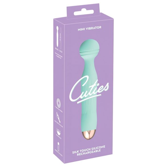Cuties Mini Wand - bežični, vodootporni masažni vibrator (zeleni)